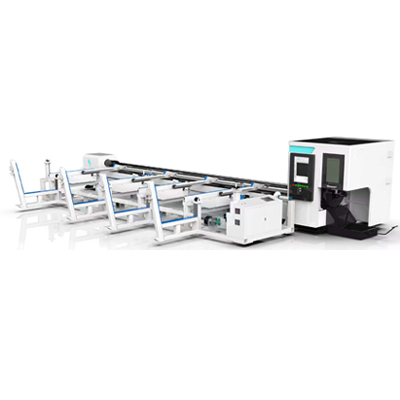Automatic loading and unloading pipe cut